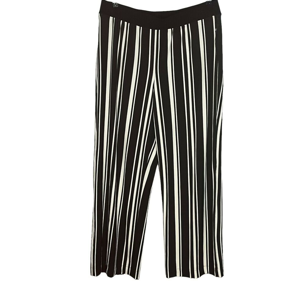 INC Womens Black Stretch Regular Fit Pull On Wide Leg Palazzo Pants Size XL